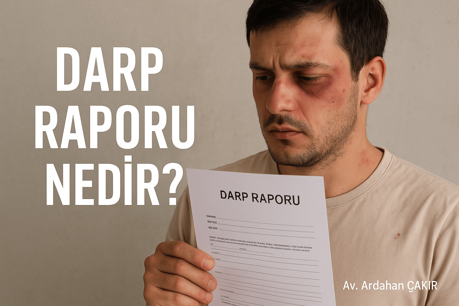 Darp Raporu Nedir? Darp Raporu Nasıl Alınır? - Ardahan Çakır