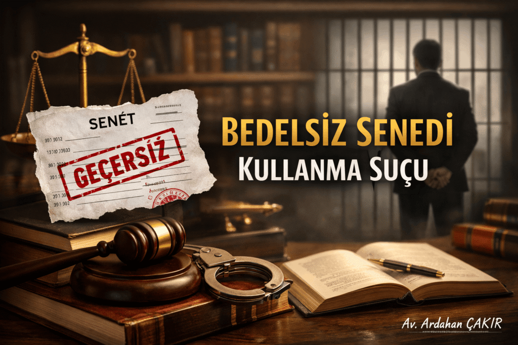 Bedelsiz Senedi Kullanma Suçu ve Cezası
