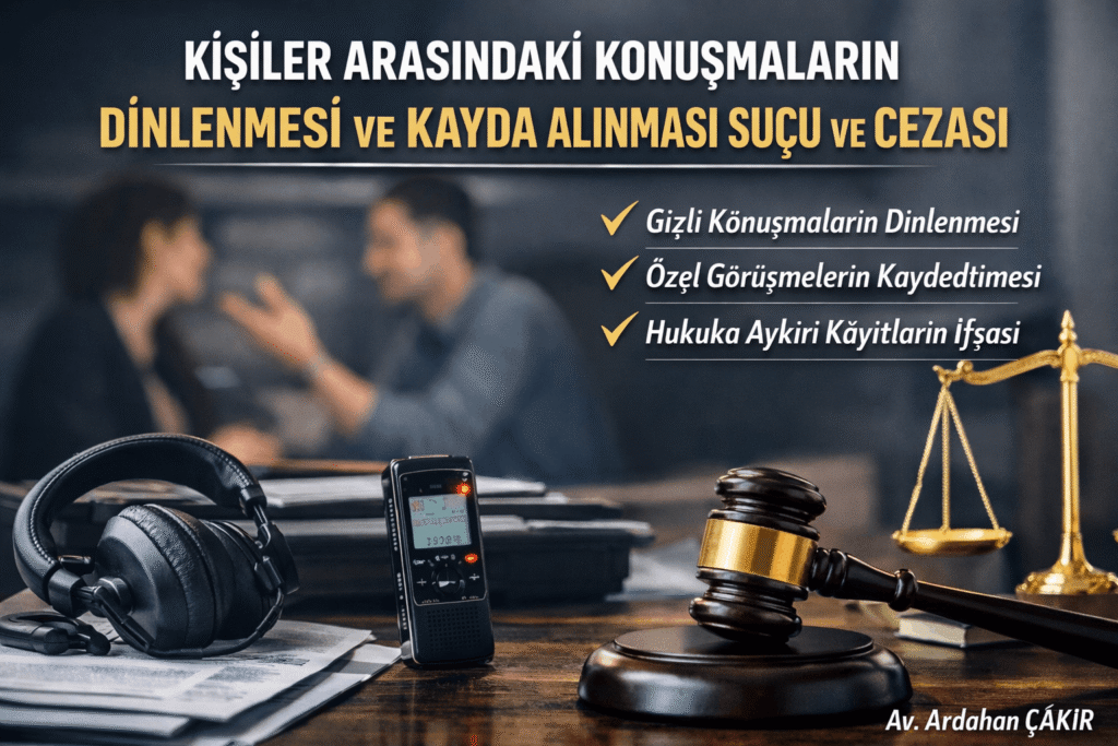 Kişiler Arasındaki Konuşmaların Dinlenmesi ve Kayda Alınması Suçu ve Cezası