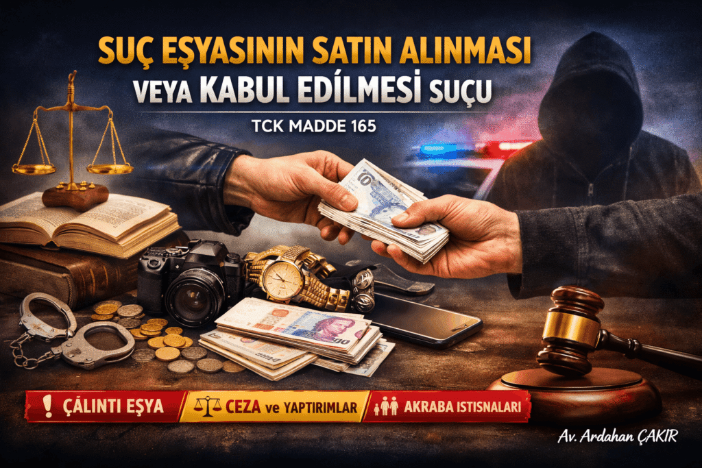 Suç Eşyasının Satın Alınması veya Kabul Edilmesi Suçu ve Cezası