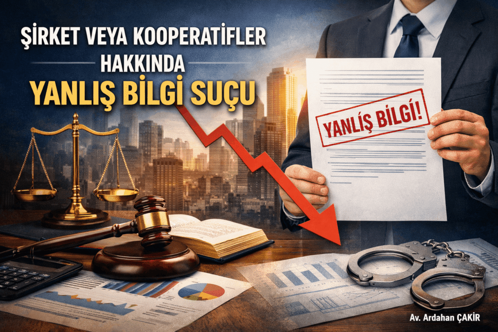 Şirket veya Kooperatifler Hakkında Yanlış Bilgi Suçu ve Cezası