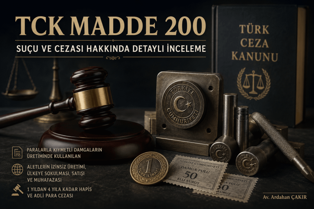 paralarla kıymetli damgaların üretiminde kullanılan alet veya malzemelerin izinsiz üretimi, ülkeye sokulması, satışı ve muhafazası