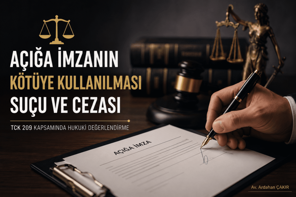açığa imza suçu ve cezası