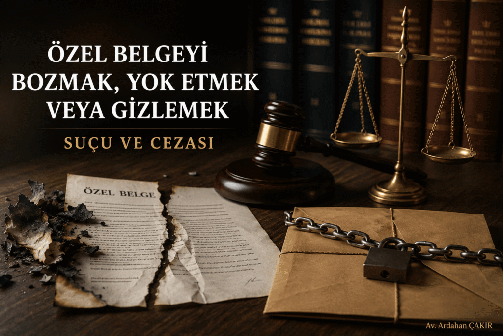 özel belgeyi bozmak
