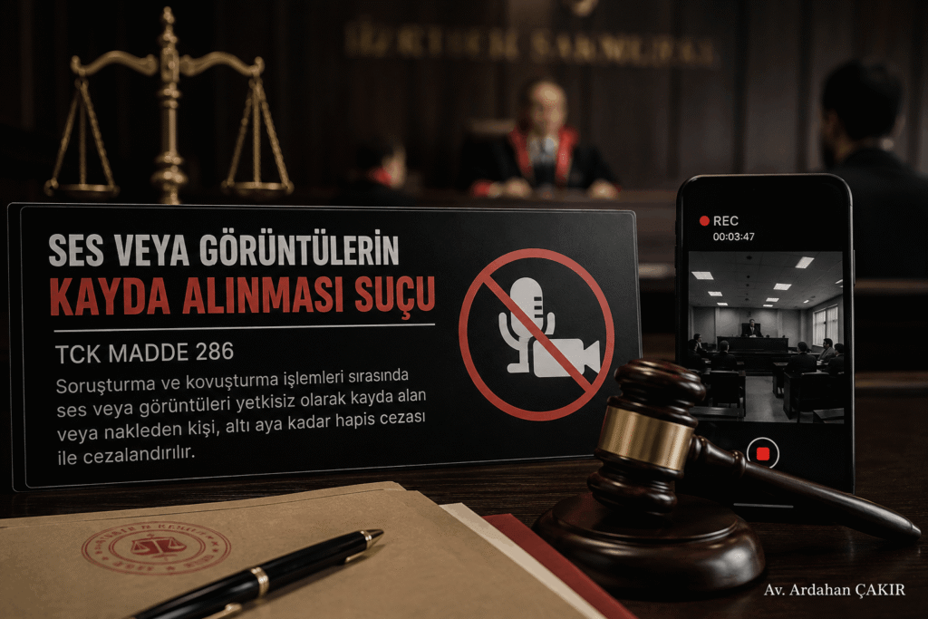 Mahkeme Salonunda Kayıt Yasağı