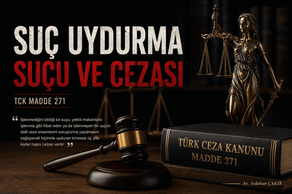 Suç Uydurma ve Cezası: TCK 271