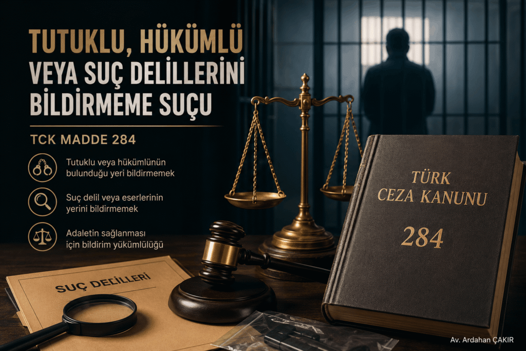 Tutuklu ve Delil Bildirmeme Suçu