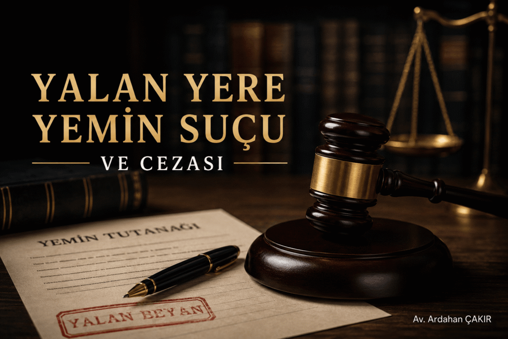 Yalan yere yemin etmek suç mu